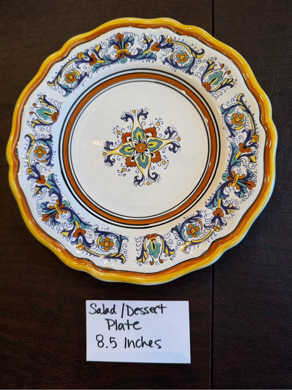 Sur La Table Nova Deruta salad desert Plate